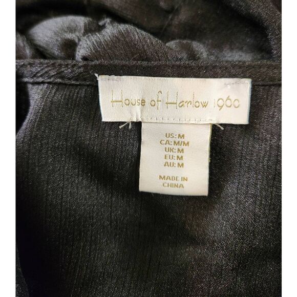 House of Harlow 1960 Ruffle Tie Front Cami Tank Size Medium - Picture 6 of 7